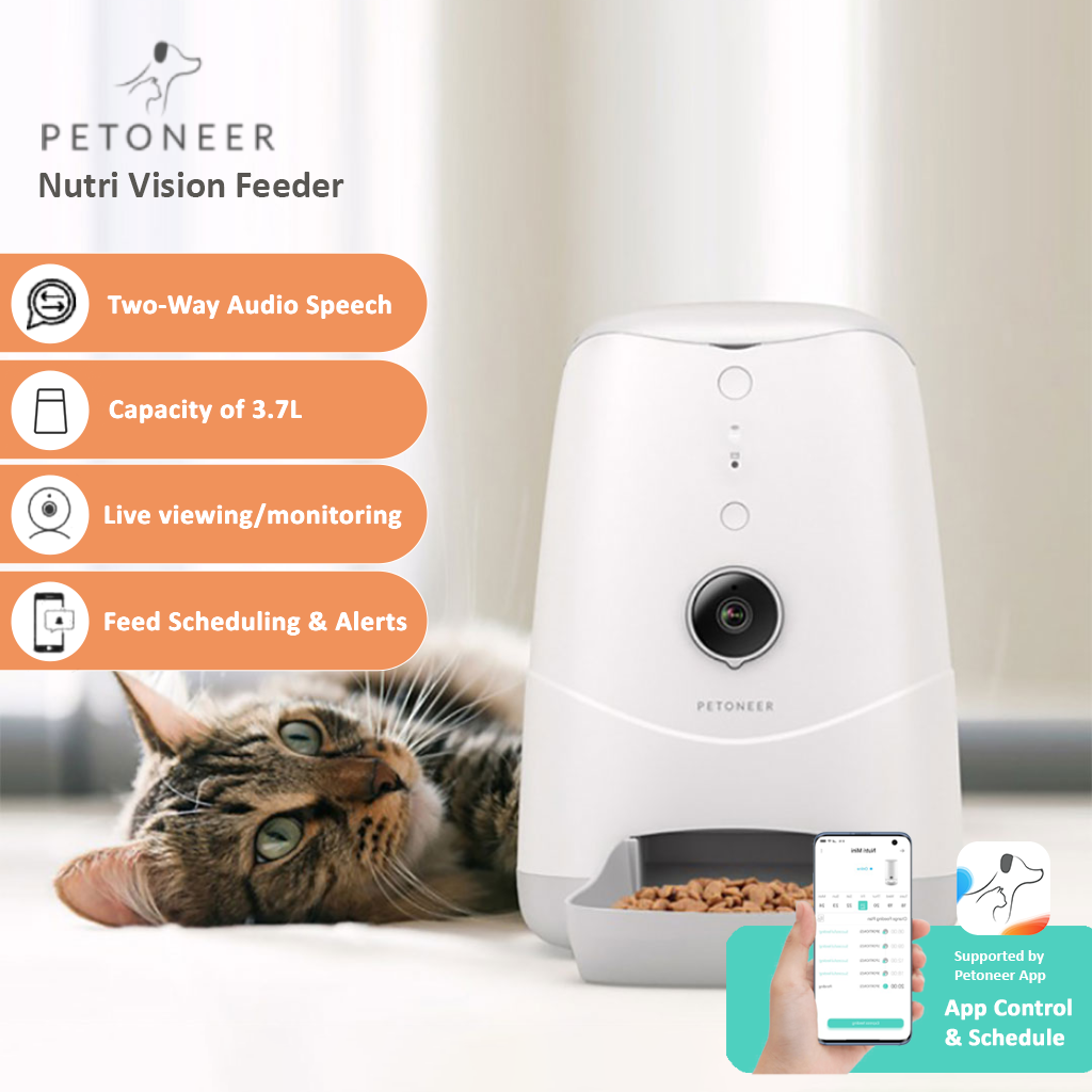 Petoneer Nutri Vision Smart Pet Feeder (Auto Dispenser)