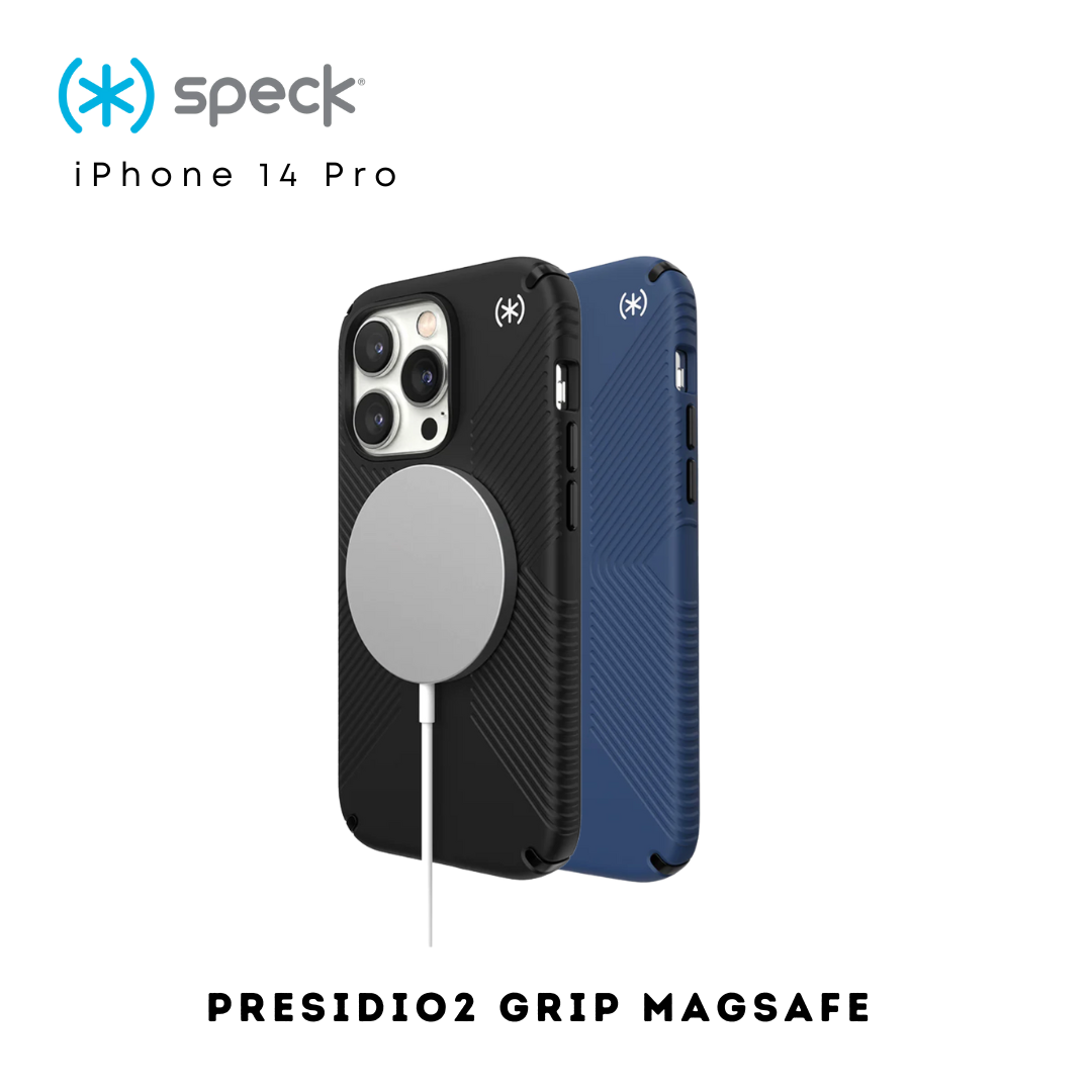 Speck Presidio2 Grip with Magsafe iPhone 14 Pro | Non-Slip & Protective Phone Case
