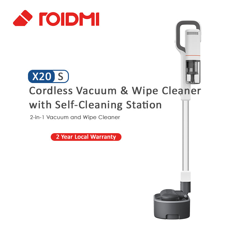 ROIDMI X20S Cordless 2-in-1 Vacuum and Mop Cleaner with Self Cleaning Station