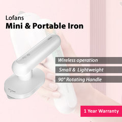 Xiaomi Lofans Mini Wireless Iron Machine Mini & Lightweight Design 90°C Rotating