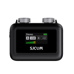 SJCAM SG M1 Wireless Microphone LCD Display Intelligent Noise Reduction Plug and Play (1 Receiver, 2 Transmitter)