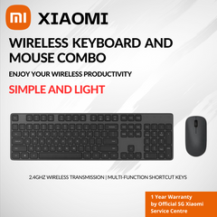 Xiaomi Wireless Keyboard and Mouse Combo Multifunction Shortcut Keys Indicator Lights Plug and Play