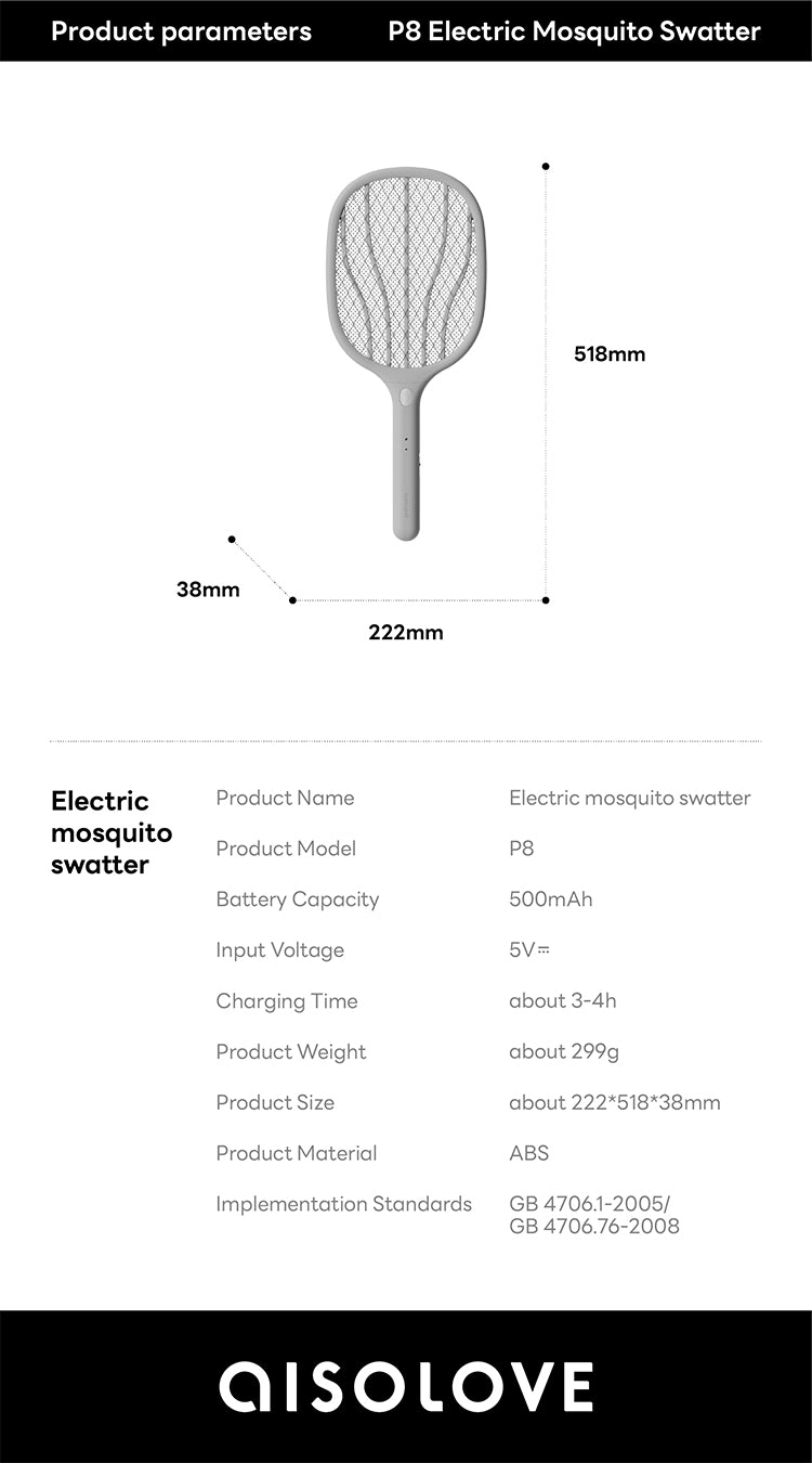 Solove P8 Electric Mosquito Swatter