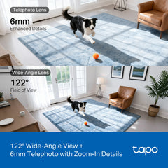 TP-Link Tapo C245D Indoor/Outdoor Dual Lens Pan/Tilt Security Camera | 2K