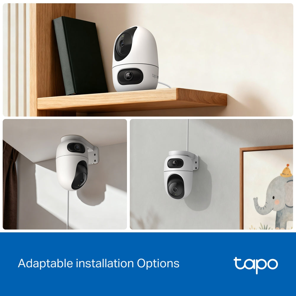TP-Link Tapo C245D Indoor/Outdoor Dual Lens Pan/Tilt Security Camera | 2K