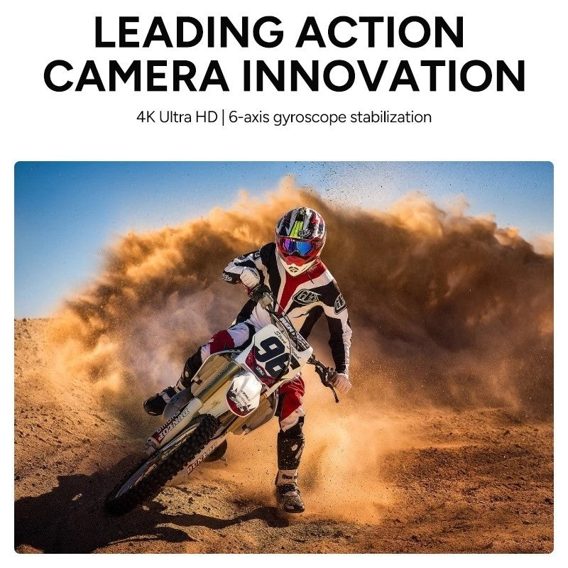 Official SJCAM C110+ Action Camera 4K | Dual Anti Shake | F1.8 Large Aperture
