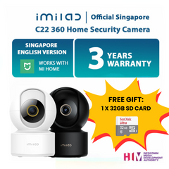 [SG60 PROMO] IMILAB C22 Wifi 6 3K 360 Home Security IP Camera (3 Year Warranty) [FREE GIFT: 32GB SD card]