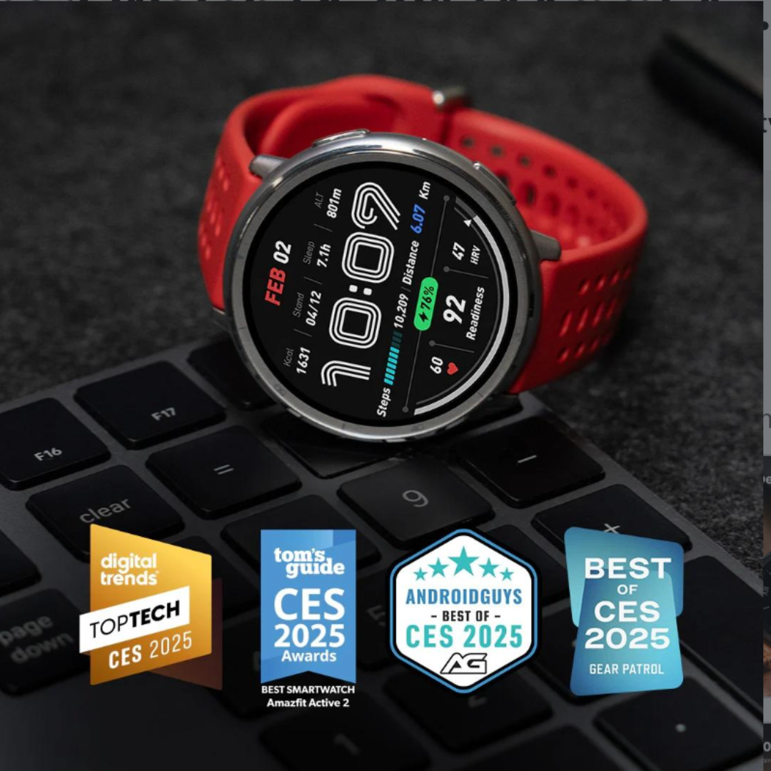 Amazfit Active 2 Fitness Smart Watch | 1.32" (44mm) AMOLED Display | 24/7 Health Monitoring | GPS Map