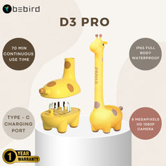 Official SG BeBird D3 Pro For Family Kids Smart Otoscope Ear Cleaning 8MP High Precision Camera