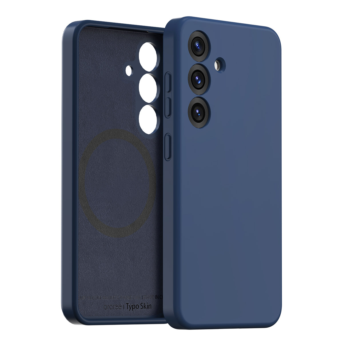 [Araree SG] Typo Skin M S25 | S25+ | S25 Ultra Series | Black Phone Case | Magnetic Charging | Liquid SIlicone