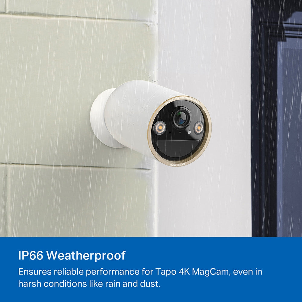 TP-Link Tapo C460 Battery-Powered Outdoor Security Camera 4K 8MP AI Detection Wireless Magnetic Base