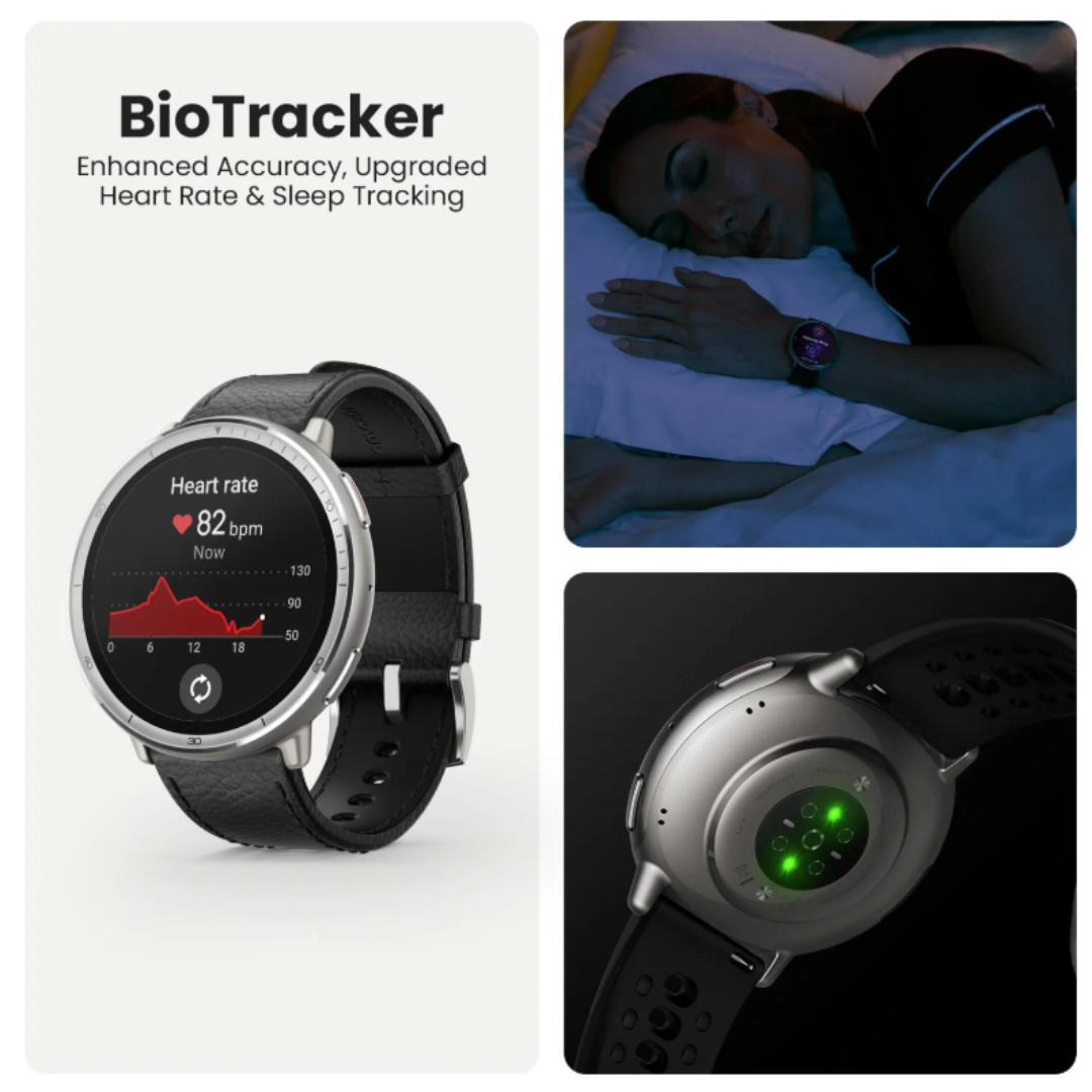 Amazfit Active 2 Fitness Smart Watch | 1.32" (44mm) AMOLED Display | 24/7 Health Monitoring | GPS Map