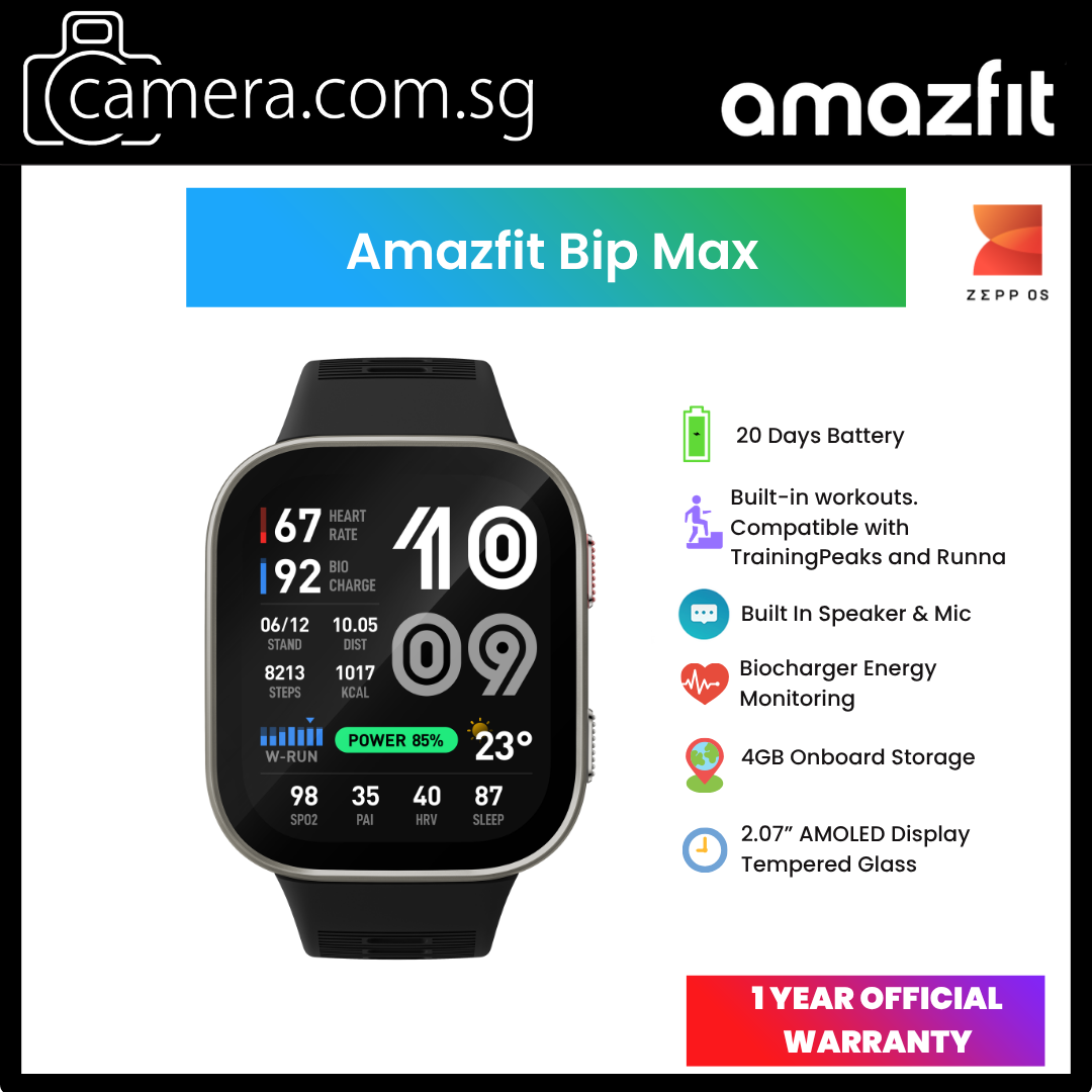 [2026 Model] Amazfit Bip Max Fitness Smartwatch