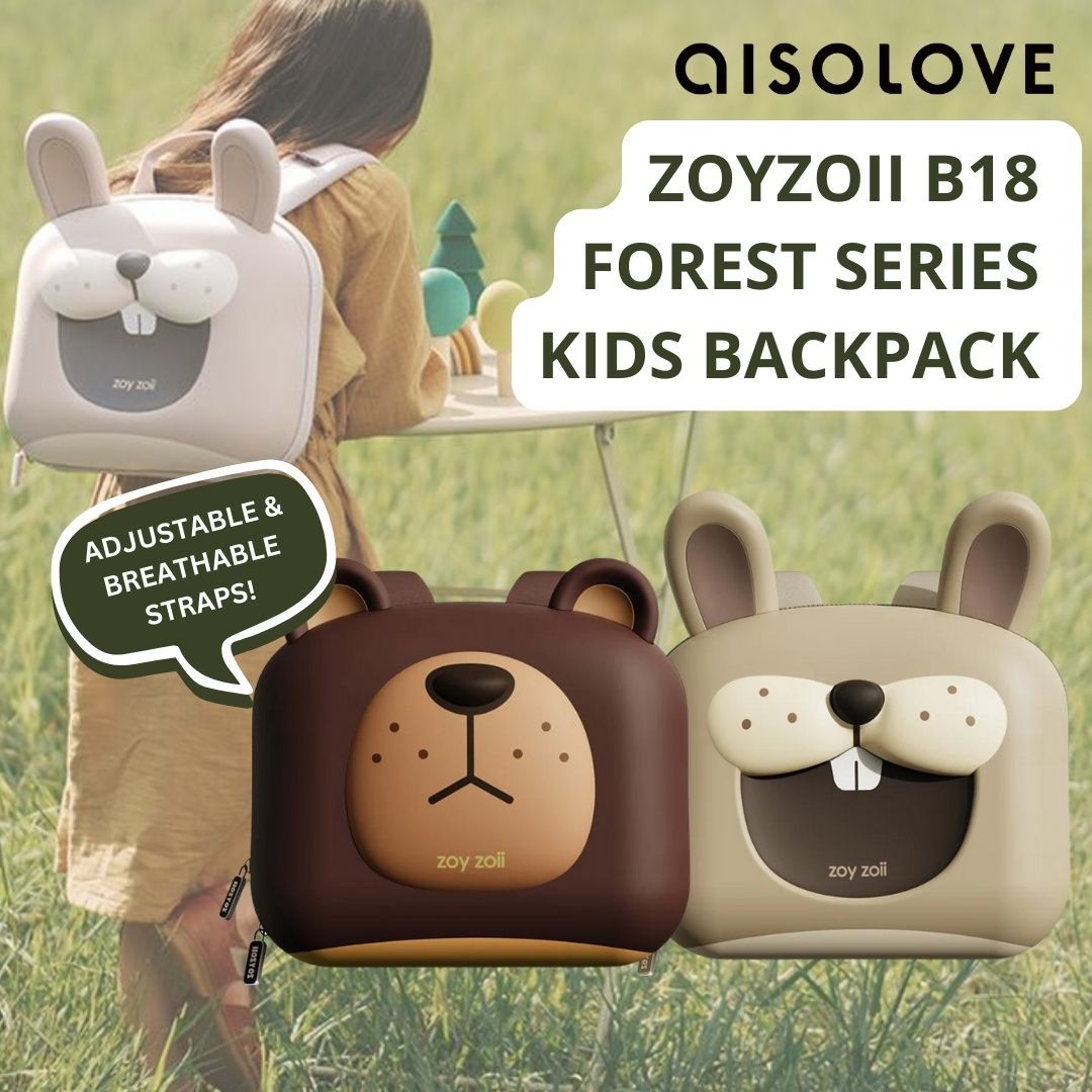 SoLove Zoyzoii B18 Forest Series 3D Design Children Backpack School Kids Toddlers Shoulder Strap Anti-Slip Lightweight