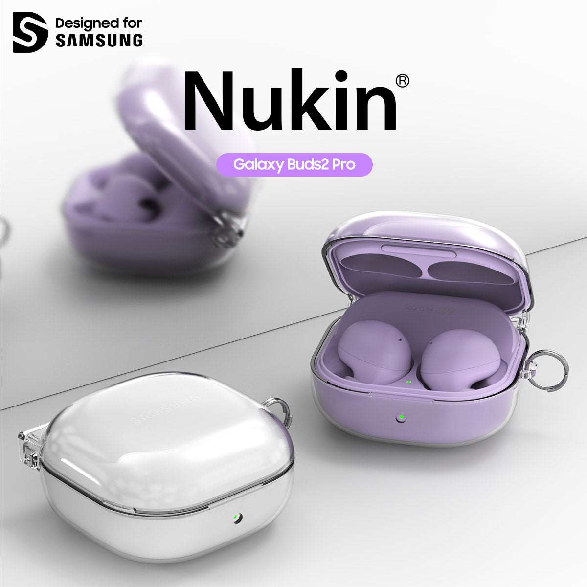 Araree SG] Samsung Galaxy Buds 2 Pro NUKIN Hinge Protection Transparent EarBuds Case Covers