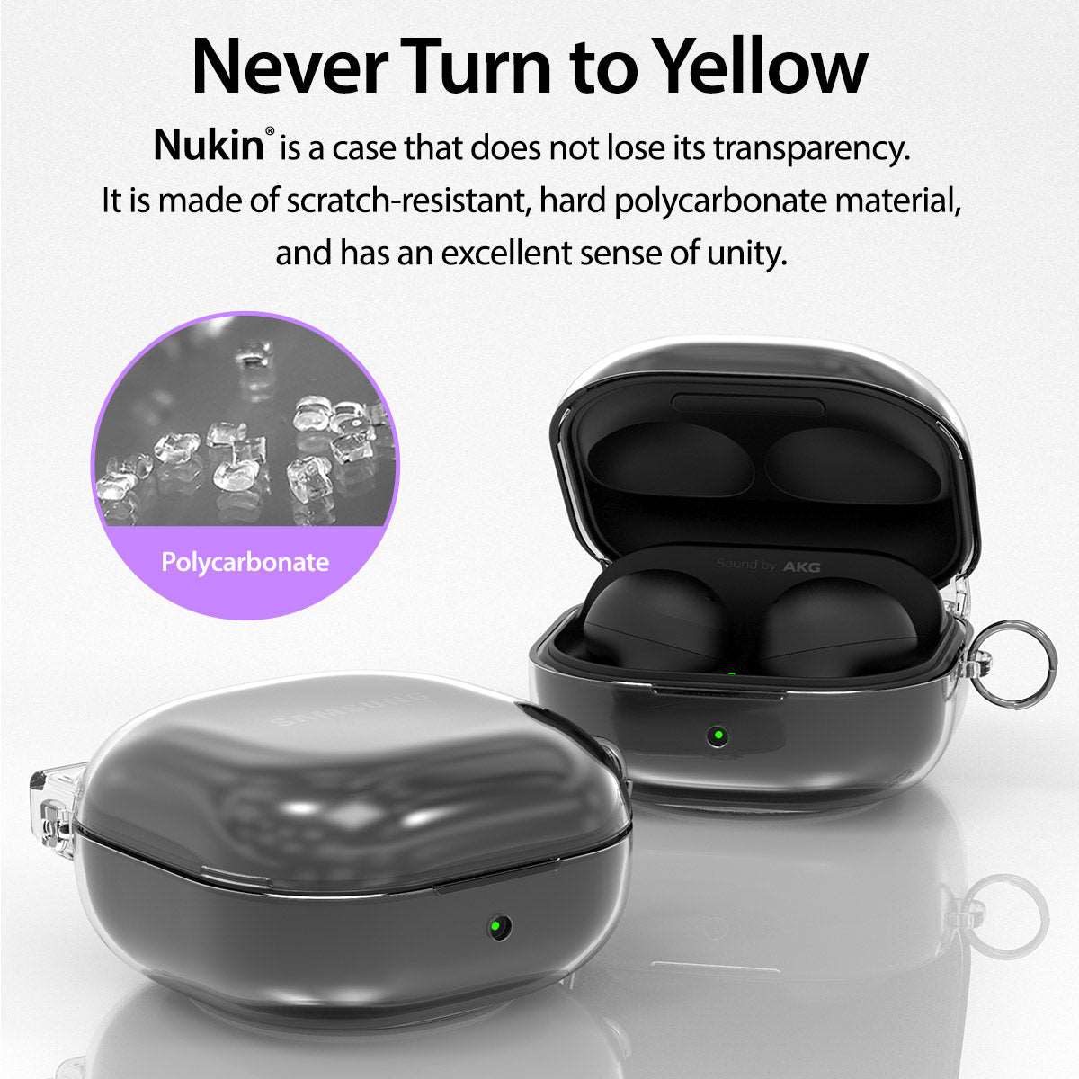 Araree SG] Samsung Galaxy Buds 2 Pro NUKIN Hinge Protection Transparent EarBuds Case Covers