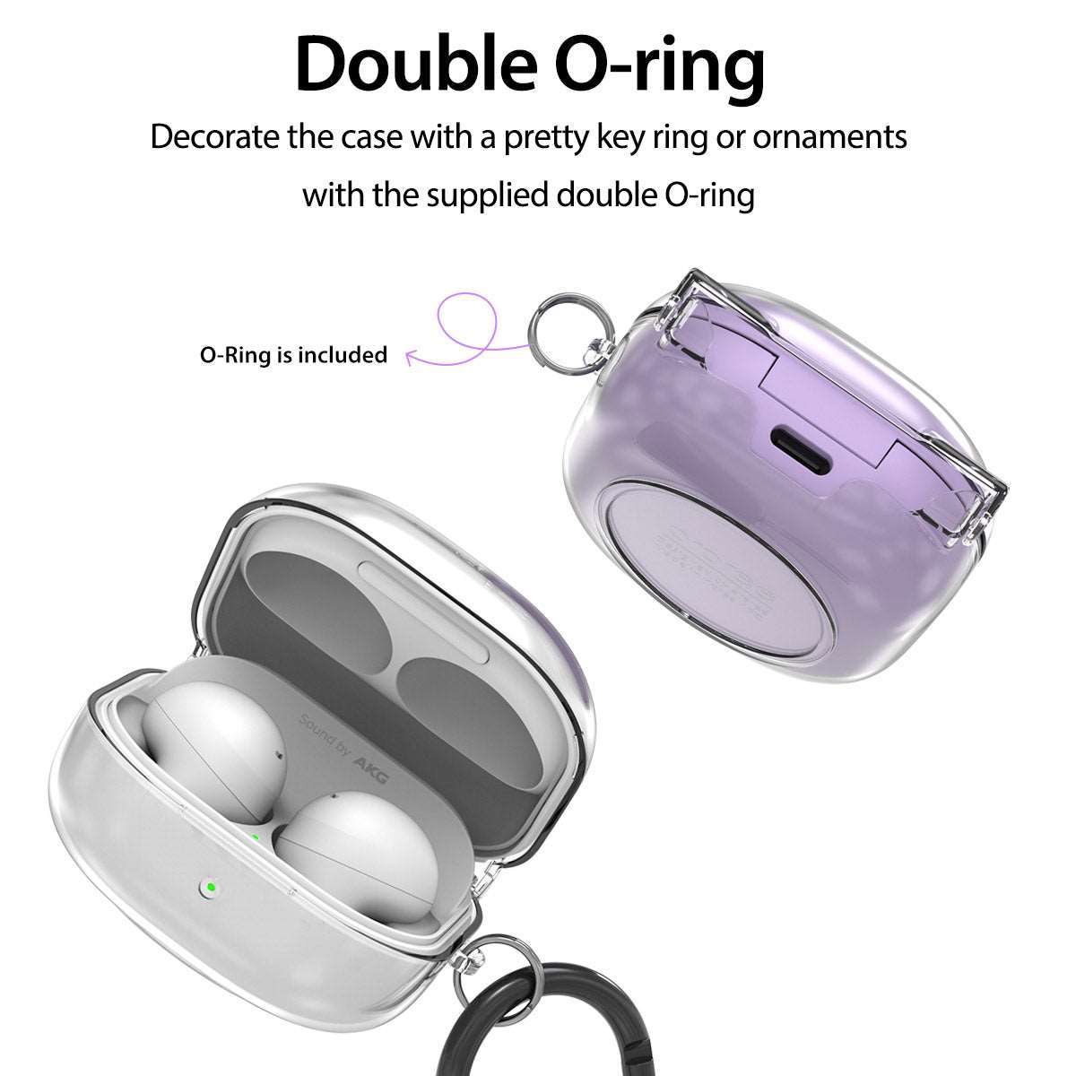 Araree SG] Samsung Galaxy Buds 2 Pro NUKIN Hinge Protection Transparent EarBuds Case Covers