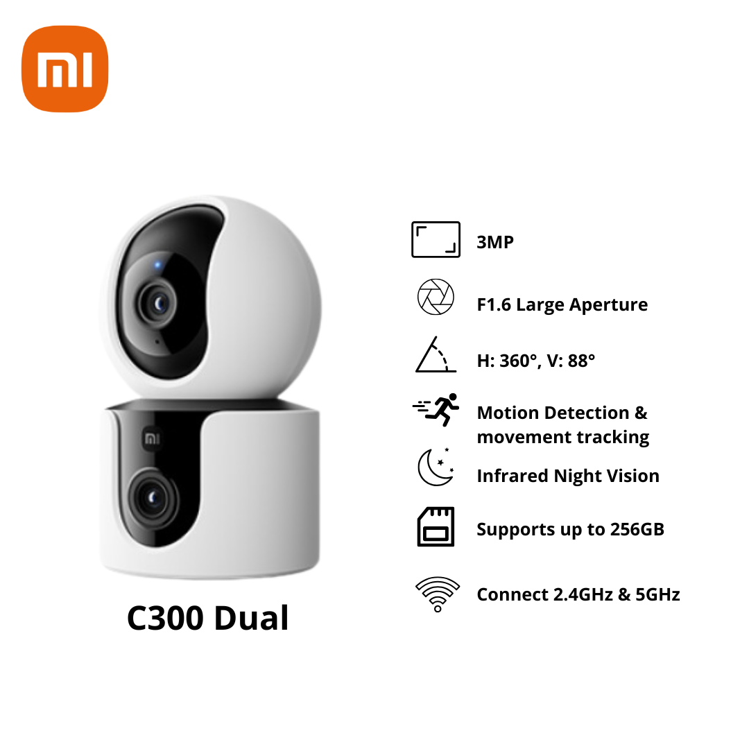 [Local SG] Xiaomi Smart Home C200/C300/C400/C500 Pro / C700 / C300 Dual / C500 DualIP Surveillance Camera 1440P Resolution CCTV Security WiFi Singapore Server