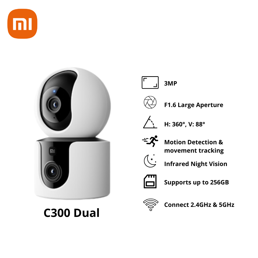 [Local SG] Xiaomi Smart Home C200/C201/C300/C302/C400/C500/C500 Pro / C700/C701 / C300 Dual / C500 DualIP Surveillance Camera 1440P Resolution CCTV Security WiFi Singapore Server