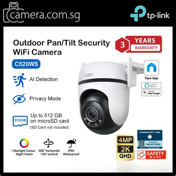 TP-Link Tapo Smart Security Wi-Fi Camera Series C530WS / C520WS