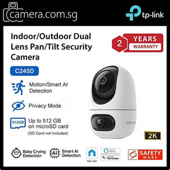 TP-Link Tapo C245D Indoor/Outdoor Dual Lens Pan/Tilt Security Camera | 2K