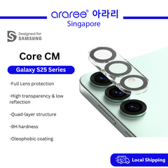 [Araree SG] Core CM S25 | S25+ | S25 Ultra Series | Camera Lens Cover Protection | Reduce Light Blur | 2 Pcs