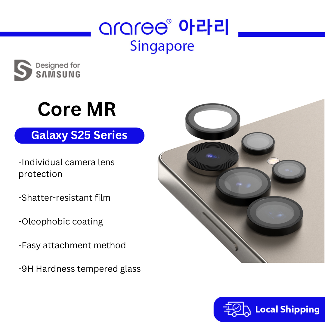 [Araree SG] Core MR Samsung S25 | S25+ | S25 Ultra Series | Aluminium Metal Frame | Camera lens Frame Protector