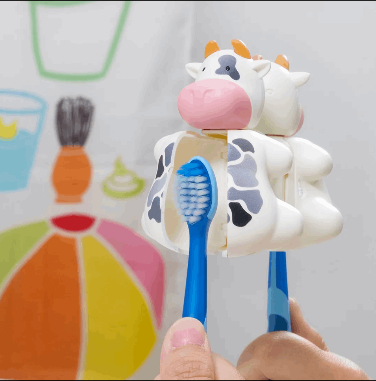 Flipper Fun Animal Kids Toothbrush Holder