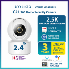 IMILAB 2.5K 360 C21 Home Security Camera (3 Year Warranty) Works with Google Home and Amazon Alexa
