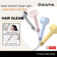 [SG STOCK] Dreame Hair Gleam Hair Dryer | High Speed 2 Mins Fast Drying | 330g Lightweight | 2 Years Warranty