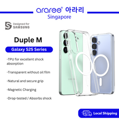 [Araree SG] Samsung Galaxy S25 | S25+ | S25 Ultra Series | Duple M Clear | Matt Phone Case | Magnetic Charging