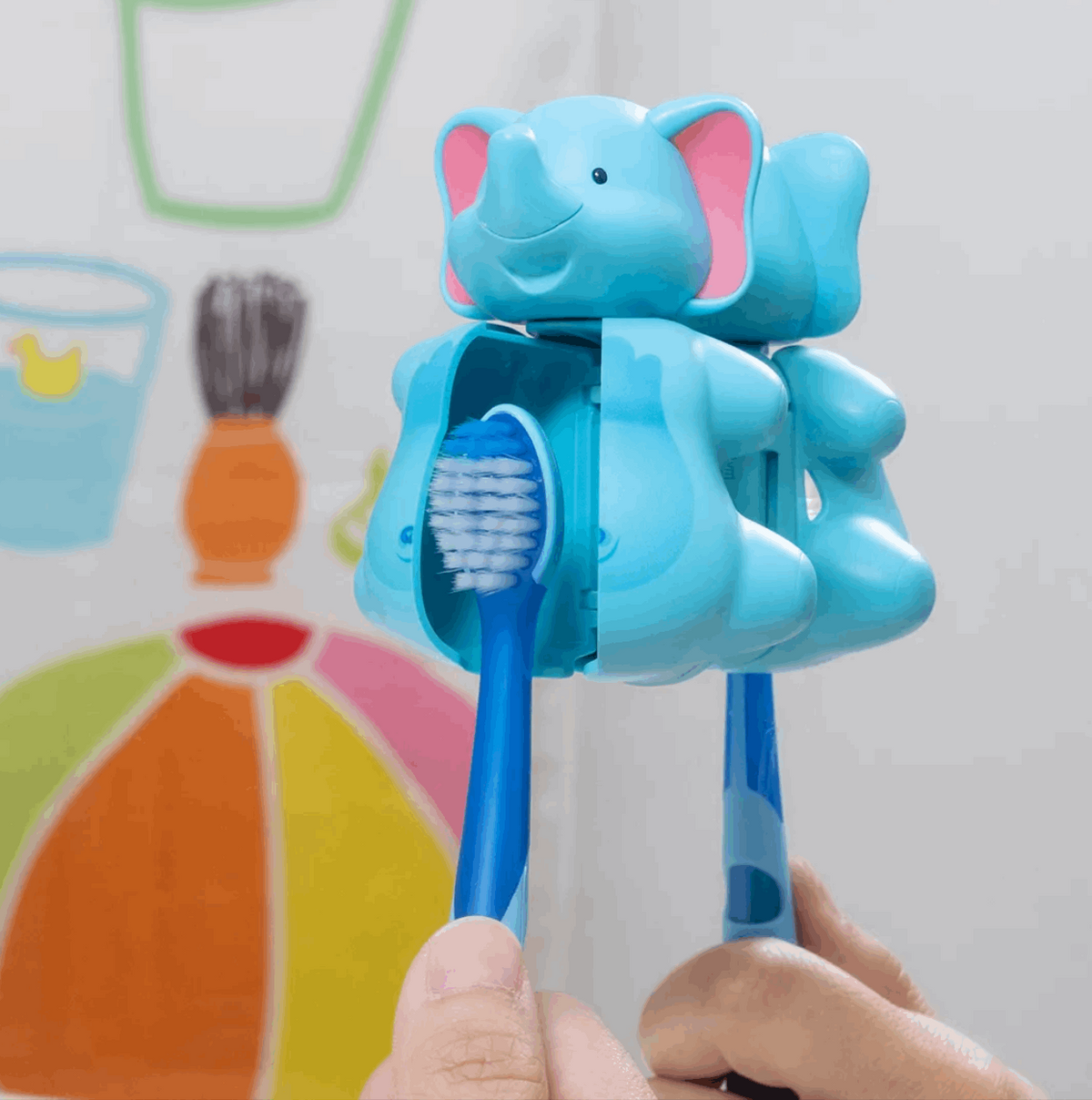 Flipper Fun Animal Kids Toothbrush Holder