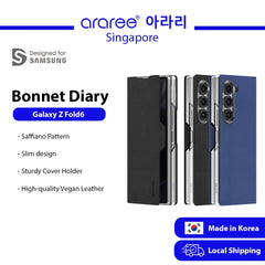 [Araree SG] Samsung Galaxy Z Fold 6 BONNET DIARY Protection Phone Case