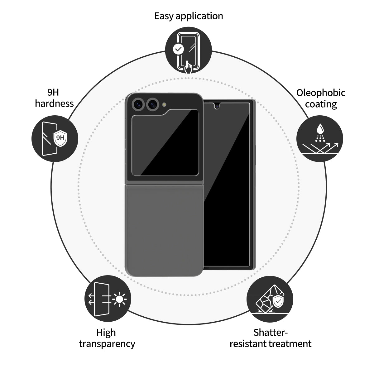 [Araree SG] Samsung Galaxy Z Fold 6 CORE Screen Protector | Glass | Privacy