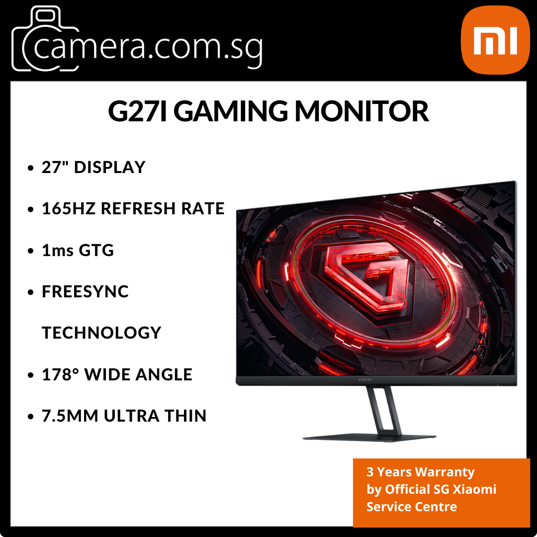 Xiaomi Gaming Monitor G24i/G27i | Up to 180Hz Refresh Rate | 1ms Response Rate | FreeSync Technology (3Yrs)