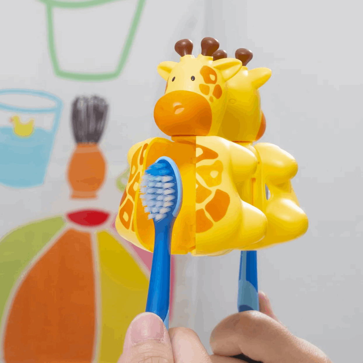 Flipper Fun Animal Kids Toothbrush Holder