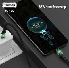 YESPLUS Cyberpunk Transparent LED Cable (YS-836)