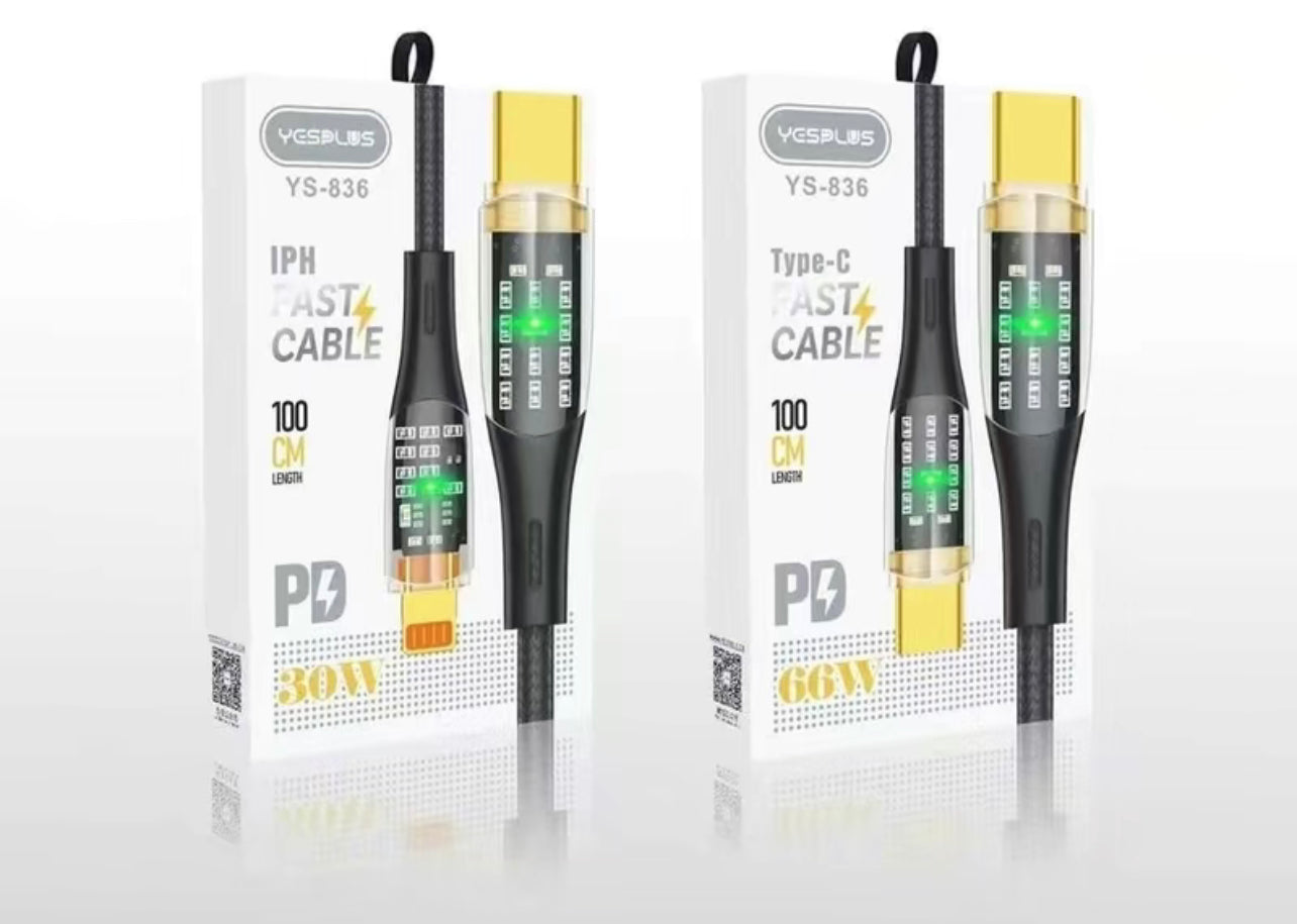 YESPLUS Cyberpunk Transparent LED Cable (YS-836)