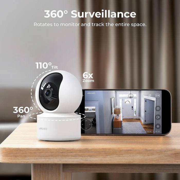 IMILAB 2.5K C21 Home Security Camera (3 Years Warranty) Works with Google Home and Amazon Alexa