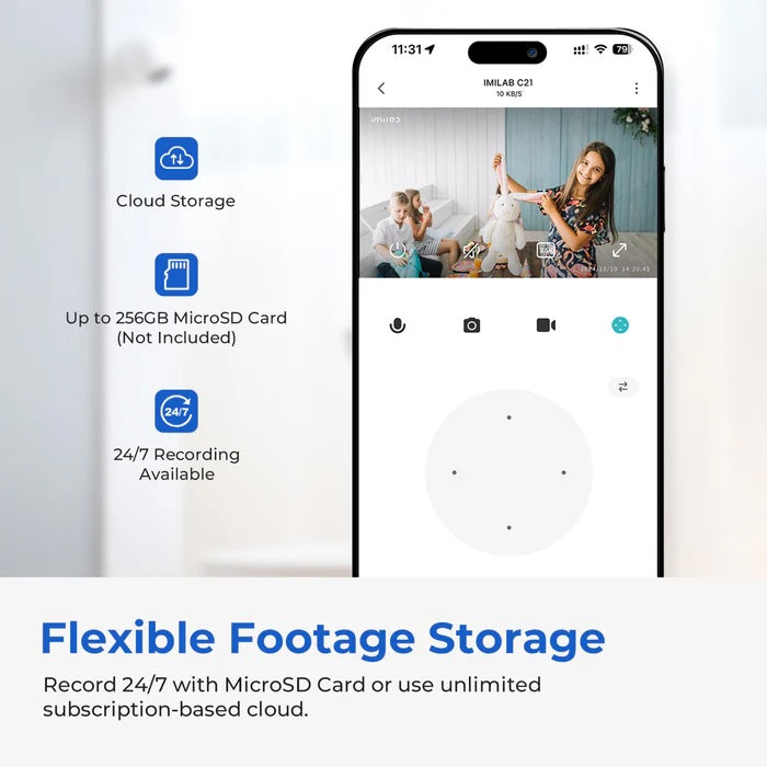 IMILAB 2.5K C21 Home Security Camera (3 Years Warranty) Works with Google Home and Amazon Alexa