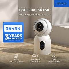 IMILAB C30 Dual Supports 2.4 & 5GHz CCTV Security Camera (2+1 Years Warranty)