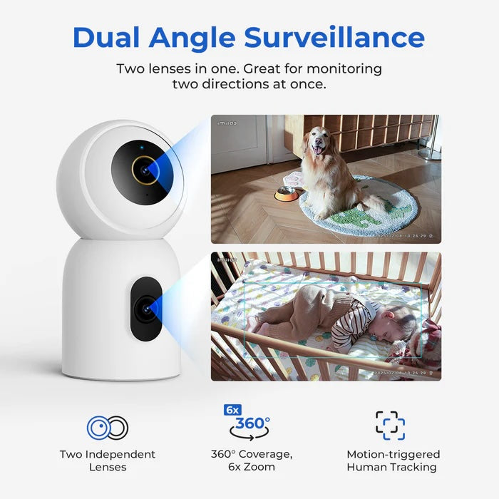 IMILAB C30 Dual Supports 2.4 & 5GHz CCTV Security Camera (2+1 Years Warranty)