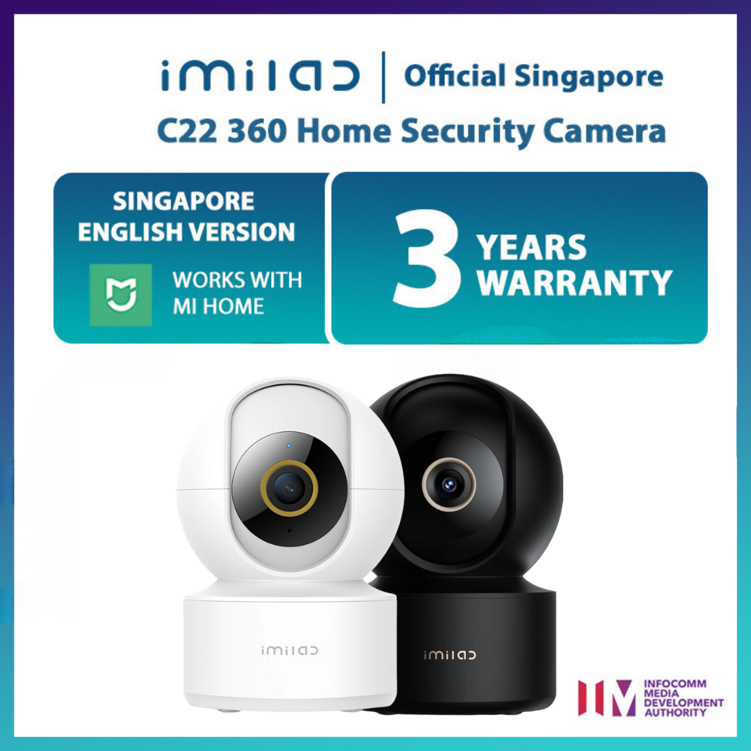 IMILAB C22 Wifi 6 3K 360 Home Security IP Camera (3 Year Warranty)