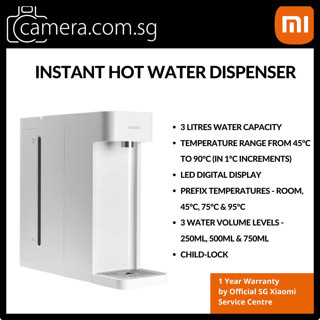 Xiaomi Instant Hot Water Dispenser | 3 Litres Capacity | LED Display | Self Cleaning Pipes | 1°C Temperature Increment