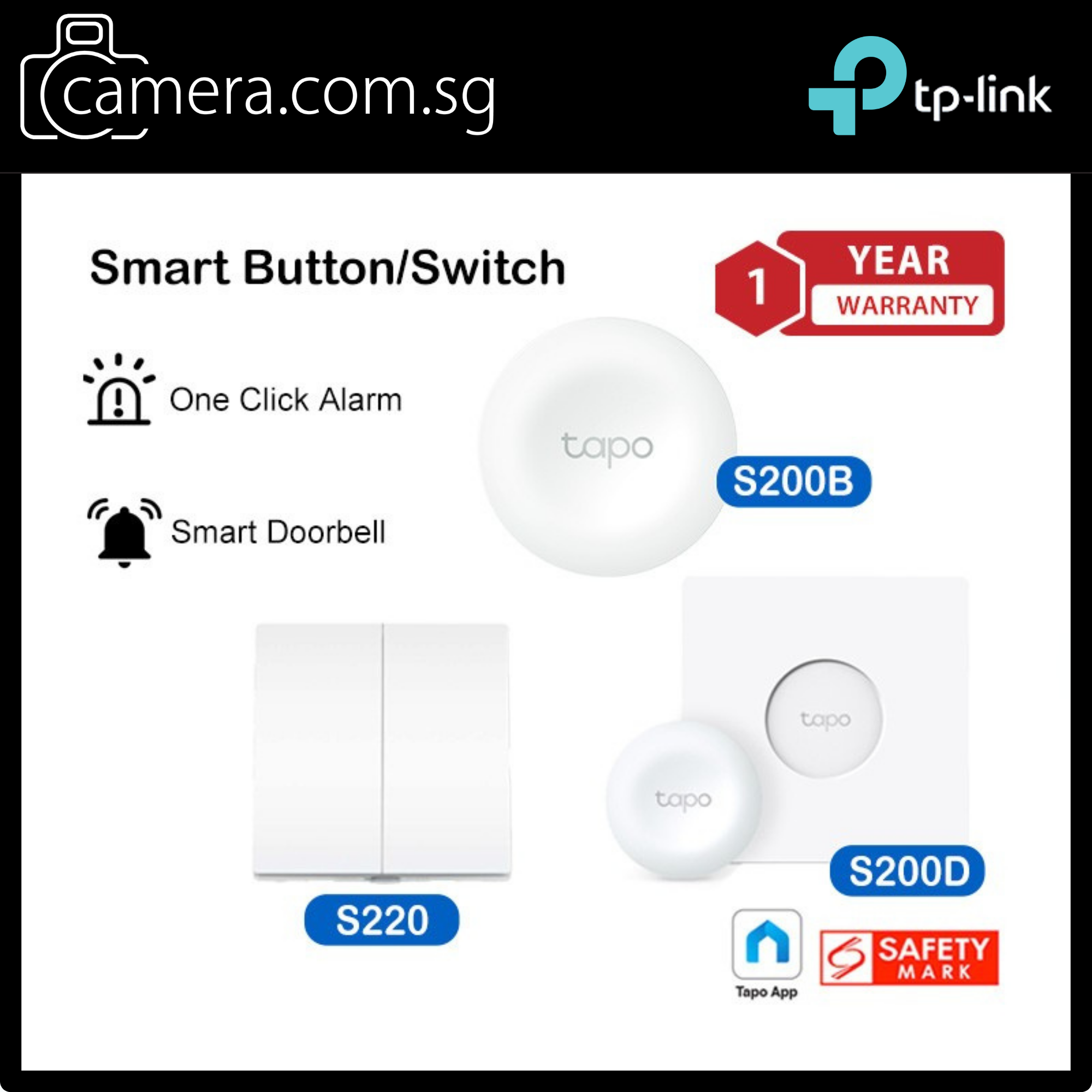 TP-Link Tapo Smart Switch Series | S220 / S200B / S200D | Wireless Button / Dimmer / Wall Switch