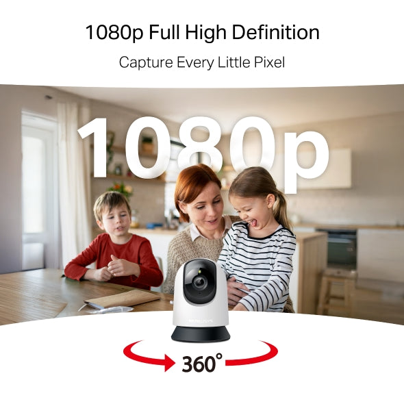 MERCUSYS MC200 Pan/Tilt Home Security Wi-Fi Camera Smart Detection