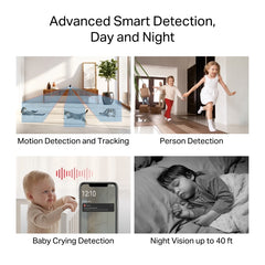 MERCUSYS MC200 Pan/Tilt Home Security Wi-Fi Camera Smart Detection