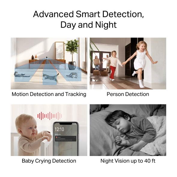 MERCUSYS MC210 Pan/Tilt Home Security Wi-Fi Camera Smart Detection
