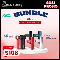 [SG61 SPECIAL PROMO] KiCa Jetfan Mini + Mini 3 Massage Gun | Cool & Recover duo