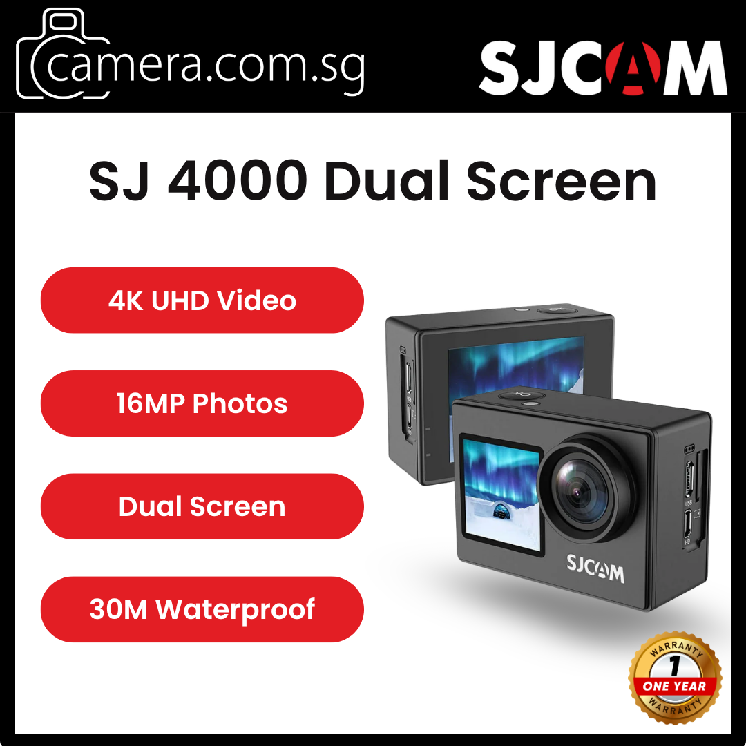 SJCAM SJ4000 Dual Action Camera | 4K Video | 16MP | Dual Screen | WiFi